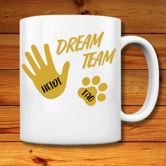 DREAMTEAM PERSONALISIERTE TASSE