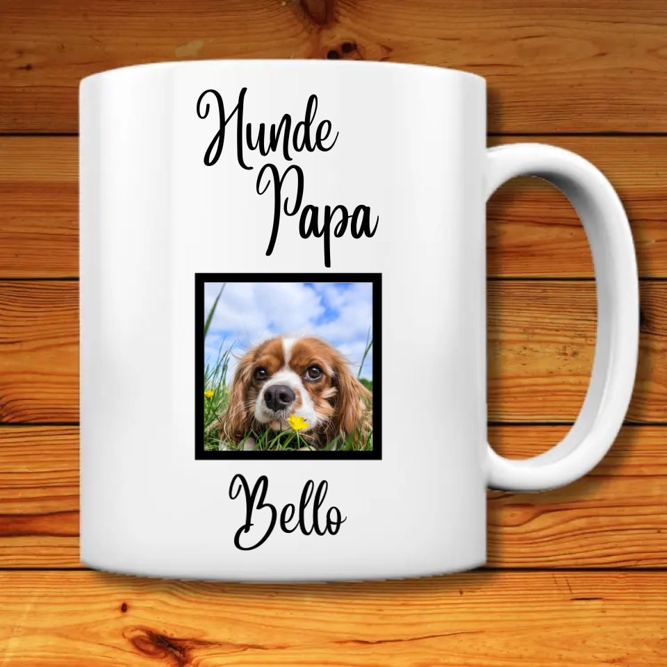 HUNDEPAPA / HUNDEMAMA PERSONALISIERTE TASSE