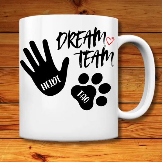 PERSONALISIERTE TASSE DREAMTEAM