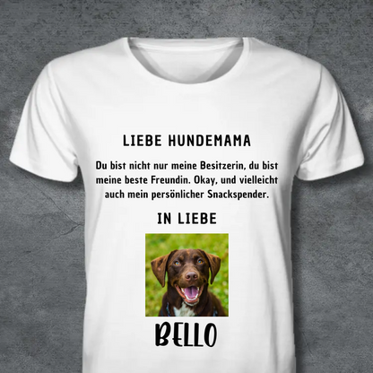 LIEBE`R HUNDEMAMA / HUNDEPAPA PWERSONALISIERTES SHIRT